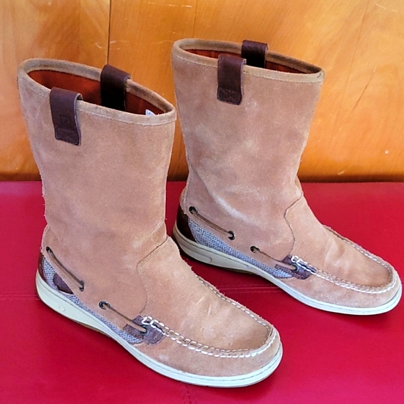 Sperry Natural Tan Suede and tweed - Picture 2 of 5